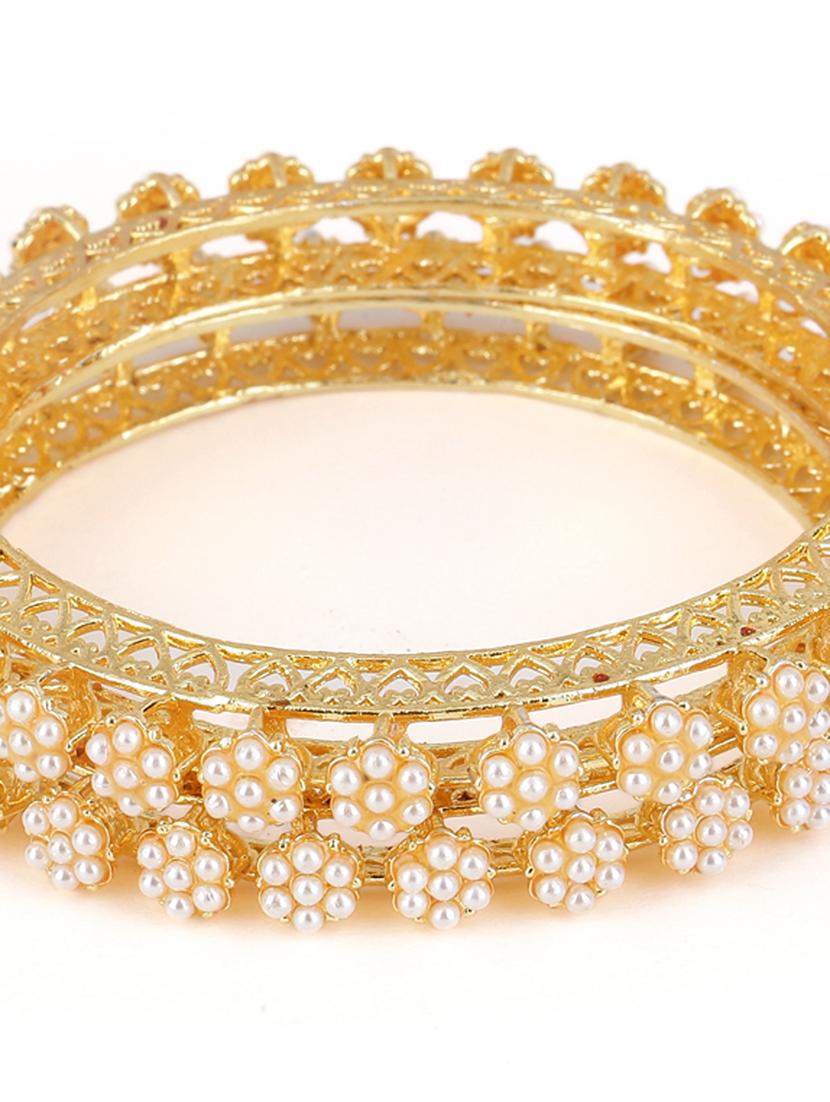 women pack of 2 gold plated bangle - 21713707 - Standard Image - 3