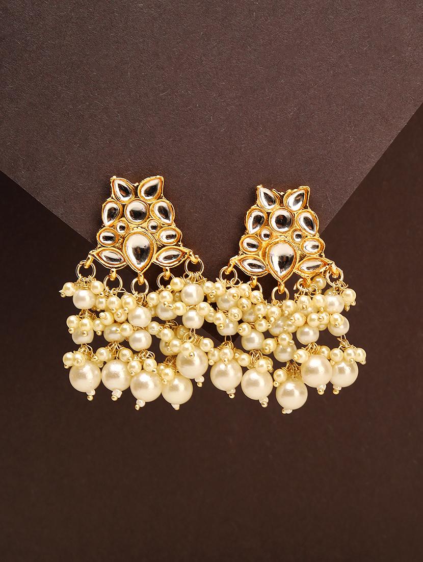 women gold plated drop earring - 21713736 - Zoom Image - 0