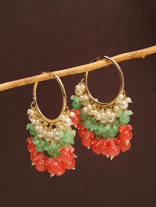 hoop earrings with beads - 21713740 - Standard Image - 0