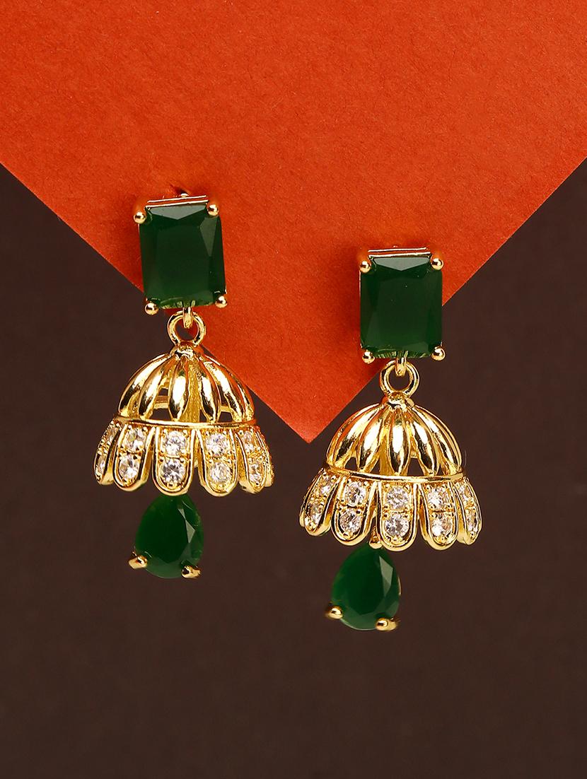 women gold plated jhumka  - 21713766 -  Zoom Image - 0