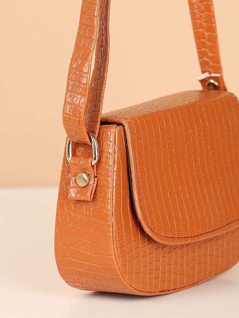 women textured sling bag - 21713775 - Standard Image - 5