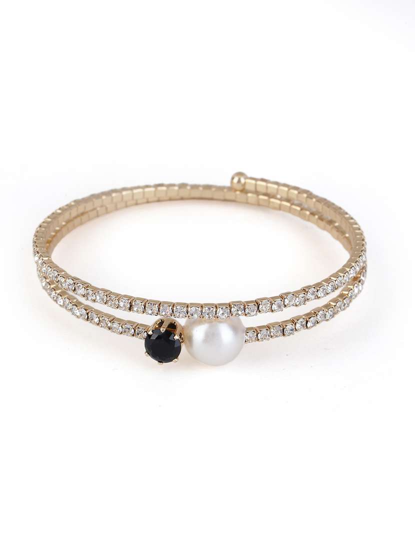 women embellished stone studded bracelet