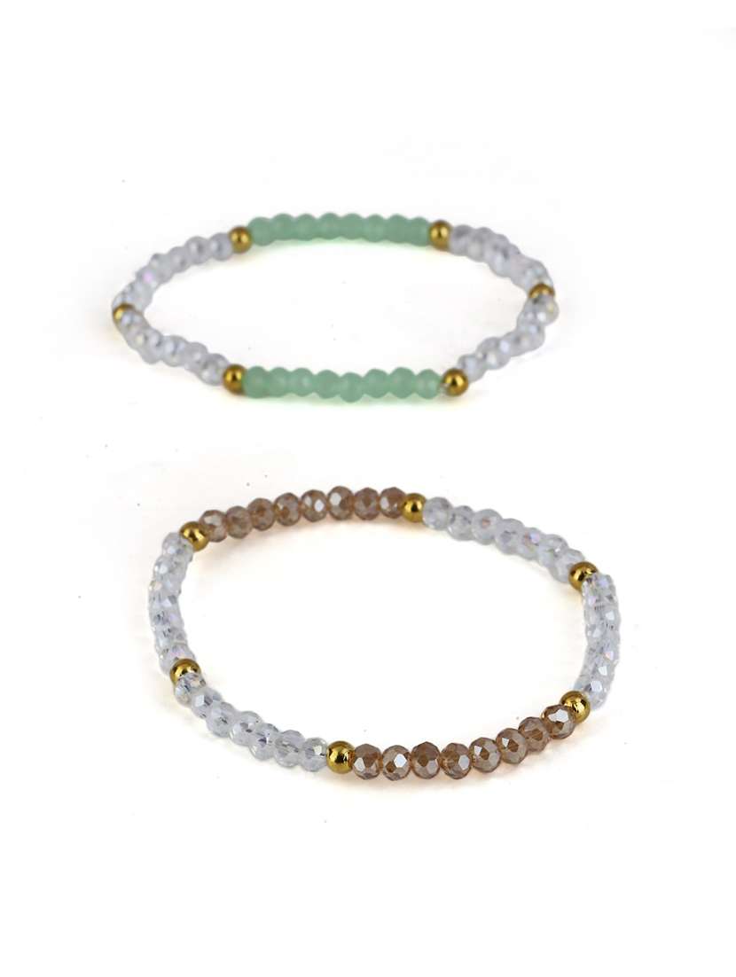 women beaded charm bracelet set - 21713839 -  Standard Image - 3