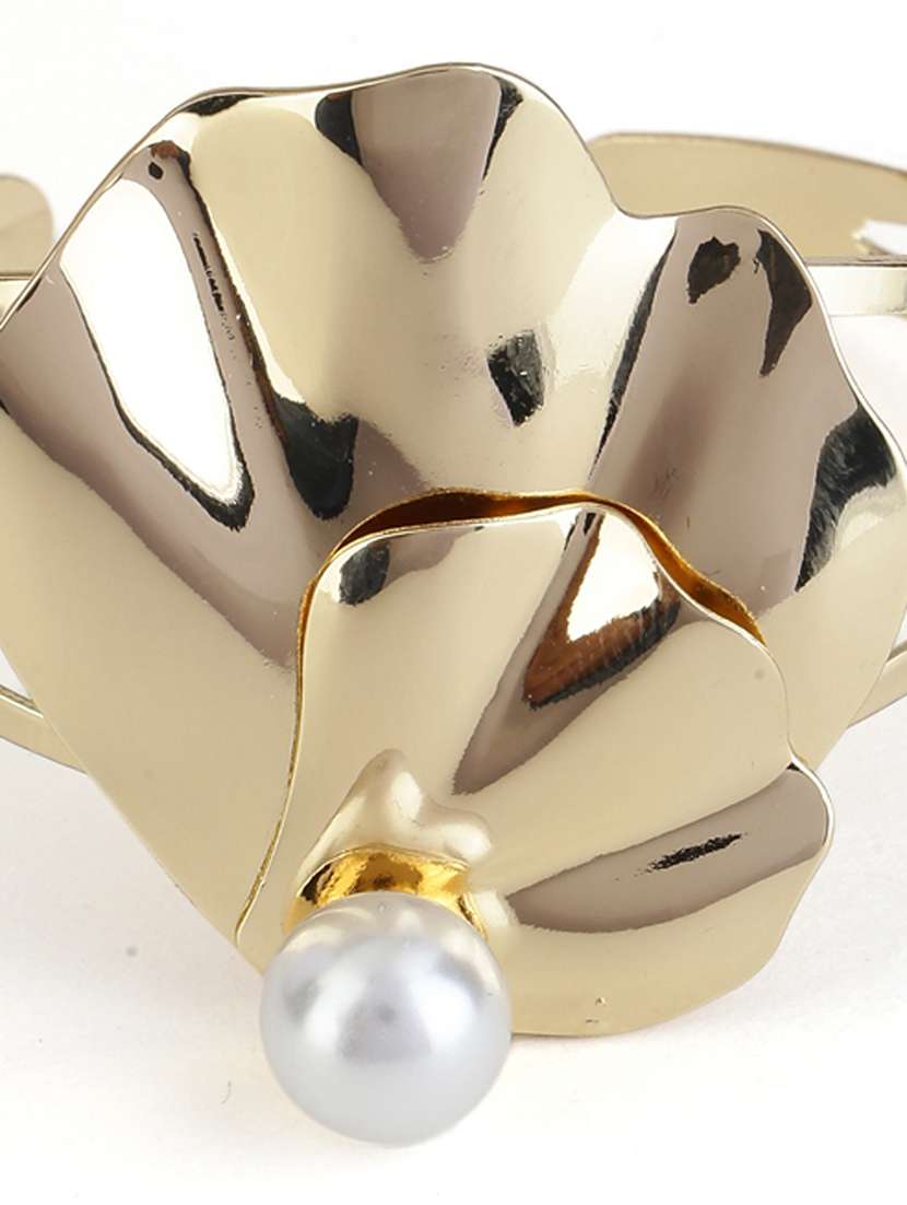 women gold alloy cuff bracelet - 21713840 -  Standard Image - 3