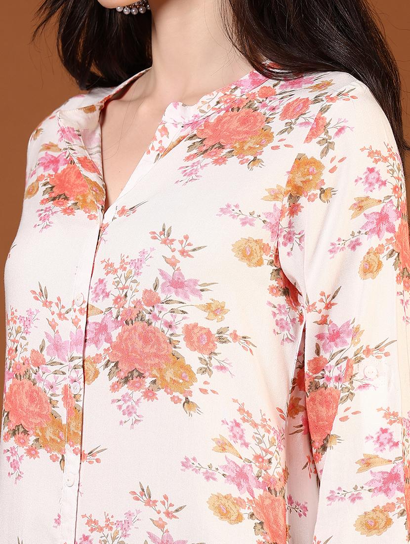 women three quarter sleeves straight kurta - 21713863 - Standard Image - 5