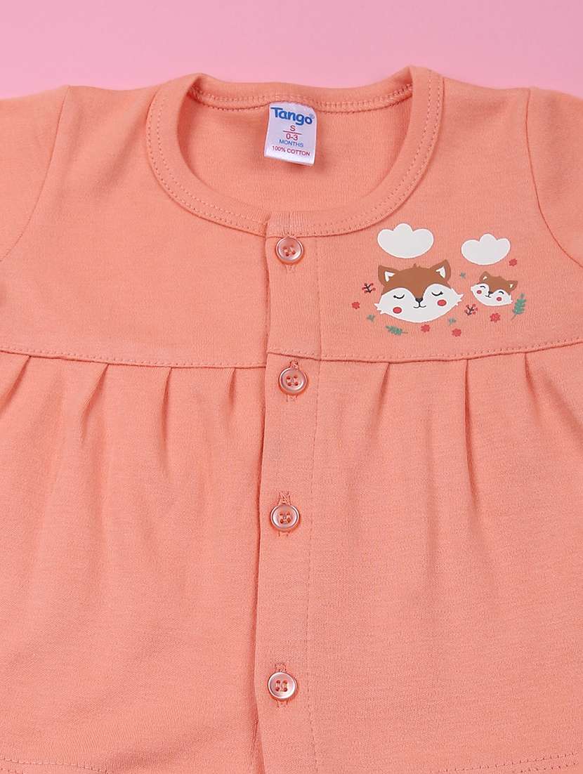 girls pack of 2 printed round neck frock - 21715132 -  Standard Image - 3