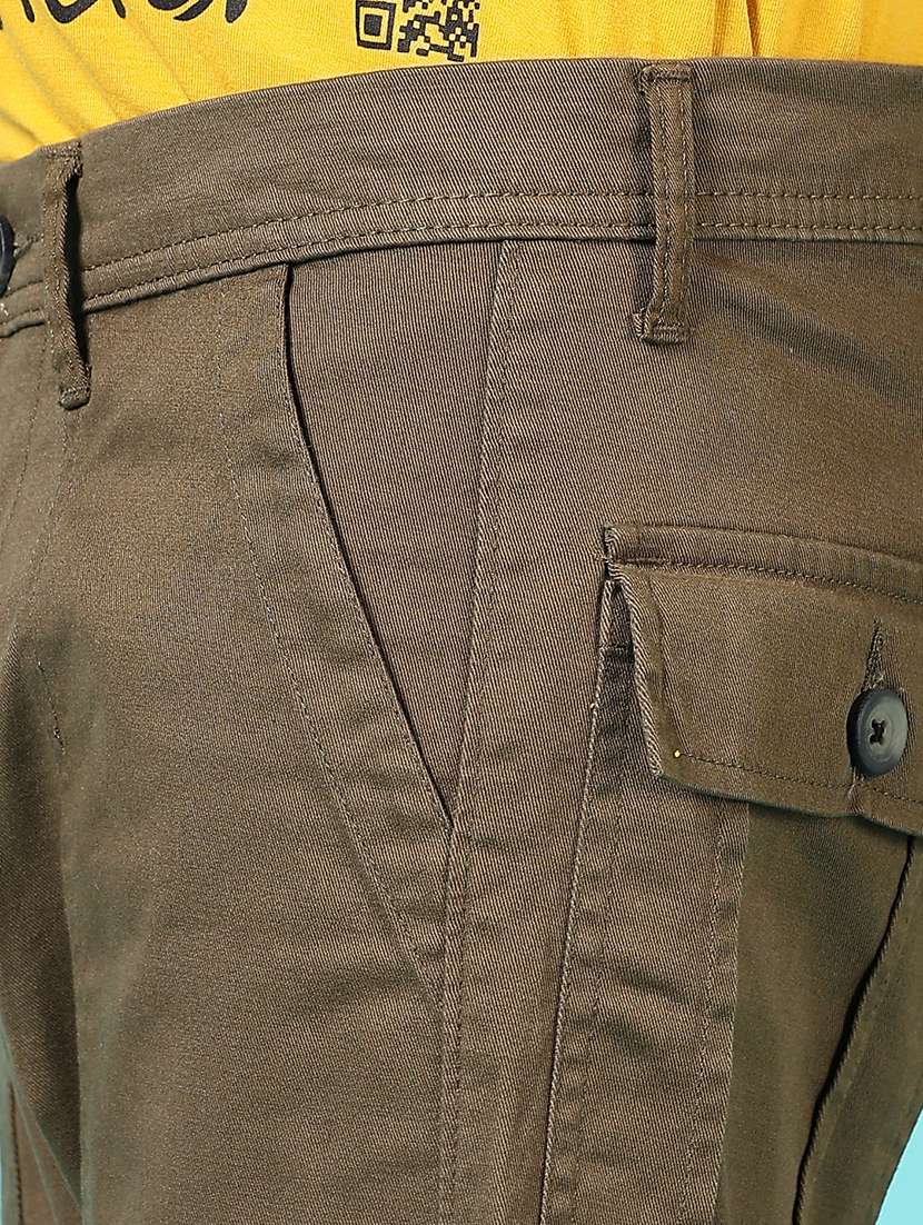 boys olive solid cargo - 21715166 -  Standard Image - 5