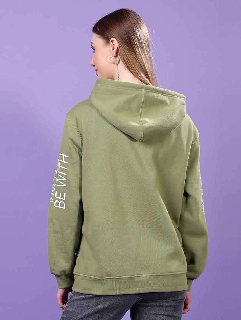 women printed hooded sweatshirt - 21715236 - Standard Image - 3