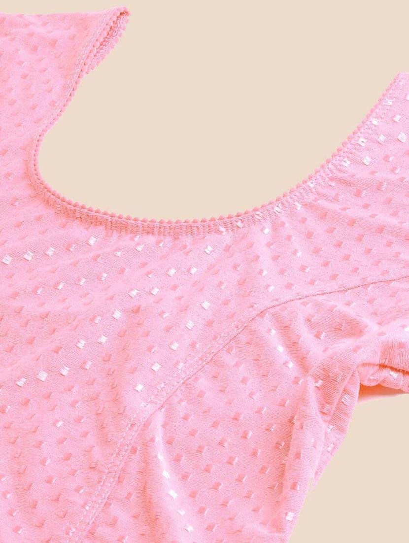 women pink solid blouse - 21715629 - Standard Image - 3