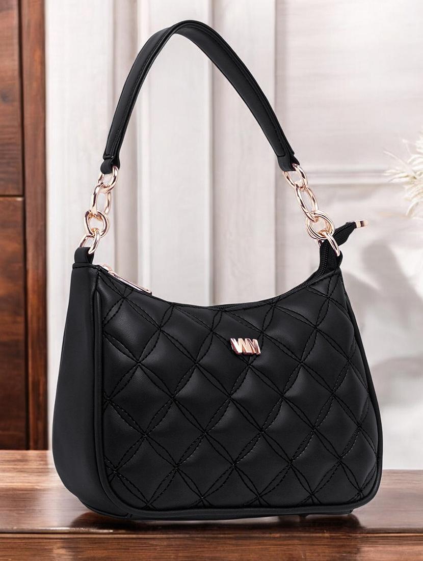 women solid quilted handbag - 21715696 - Standard Image - 3