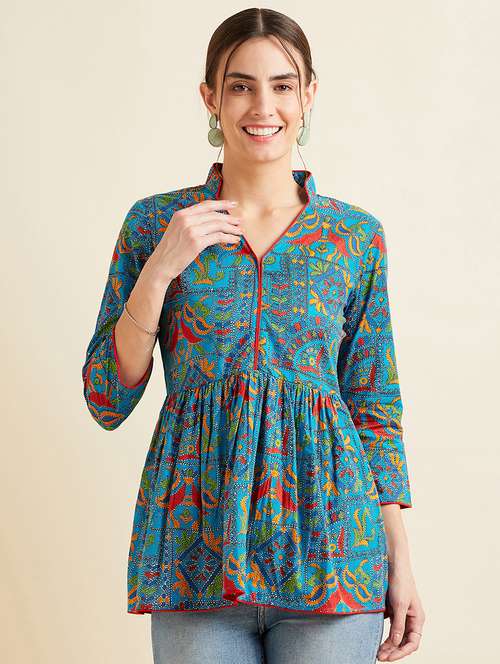 women printed a-line kurti - 21715864 -  Standard Image - 0