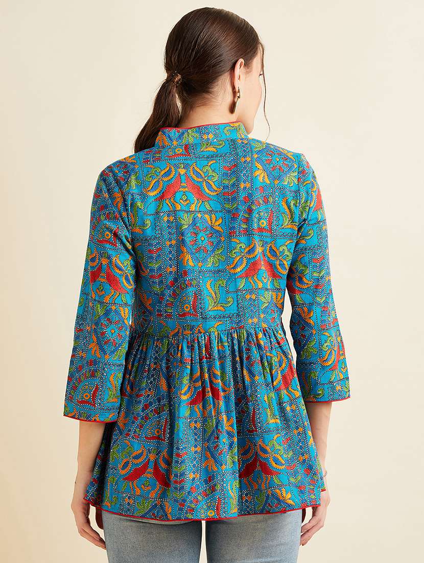 women printed a-line kurti - 21715864 -  Standard Image - 3