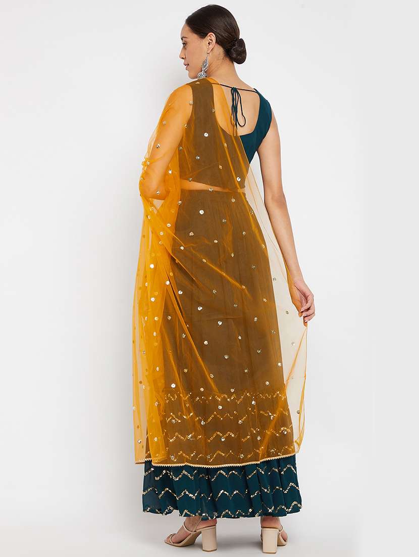 women sequin work stitched lehenga choli with dupatta - 21715870 -  Standard Image - 3