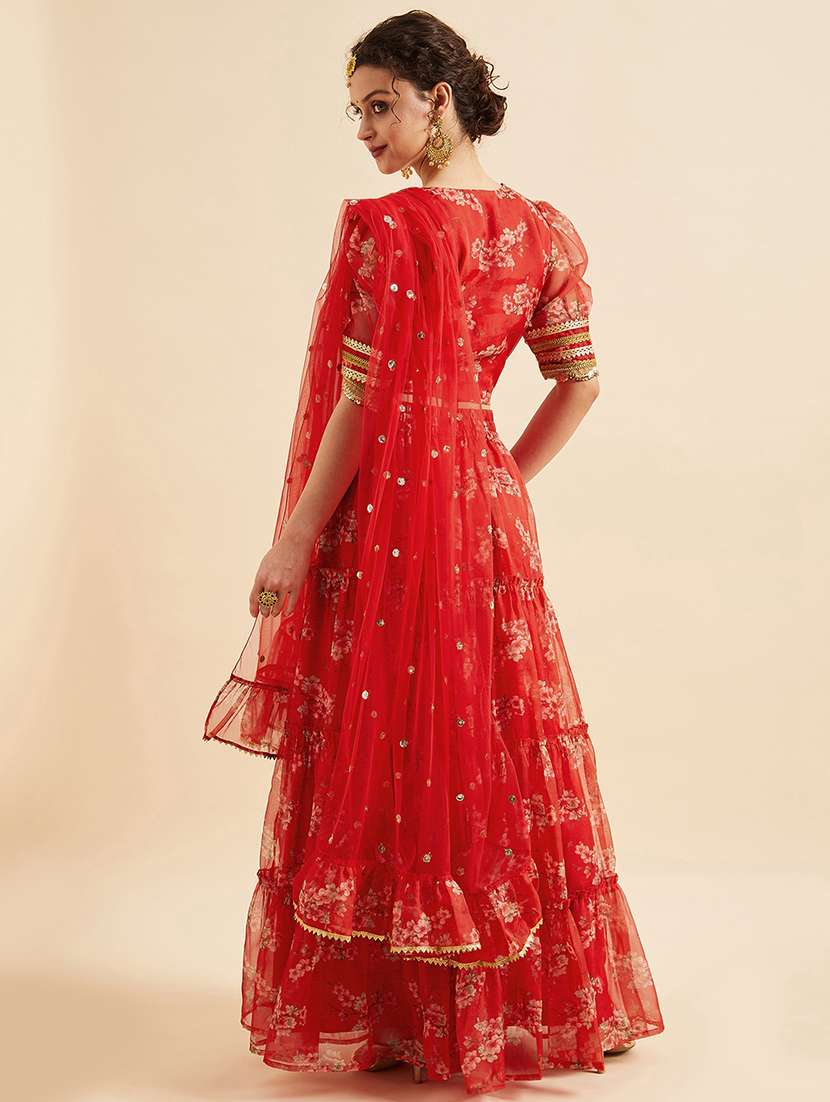 women floral printed stitched lehenga choli with dupatta - 21715871 -  Standard Image - 3