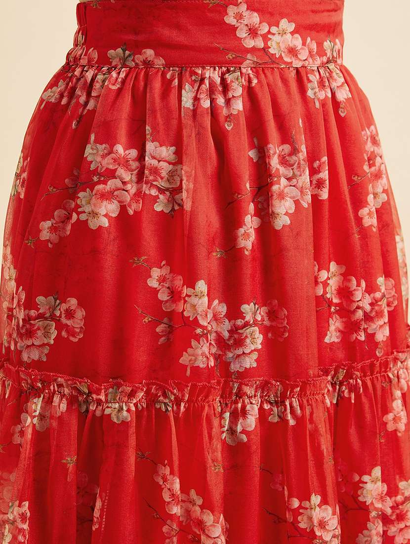 women floral printed stitched lehenga choli with dupatta - 21715871 -  Standard Image - 5