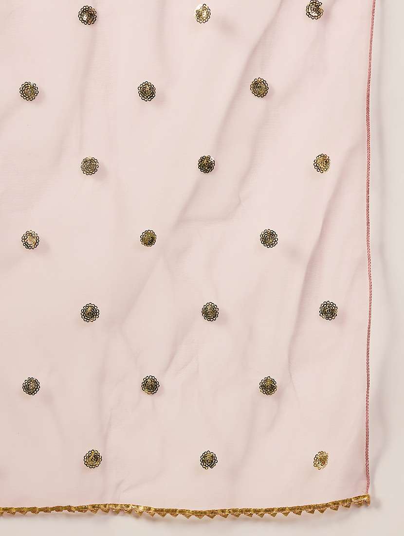 Women Pink Bell Sleeve Kurta Sharara With Dupatta Set - 21715999 -  Standard Image - 5