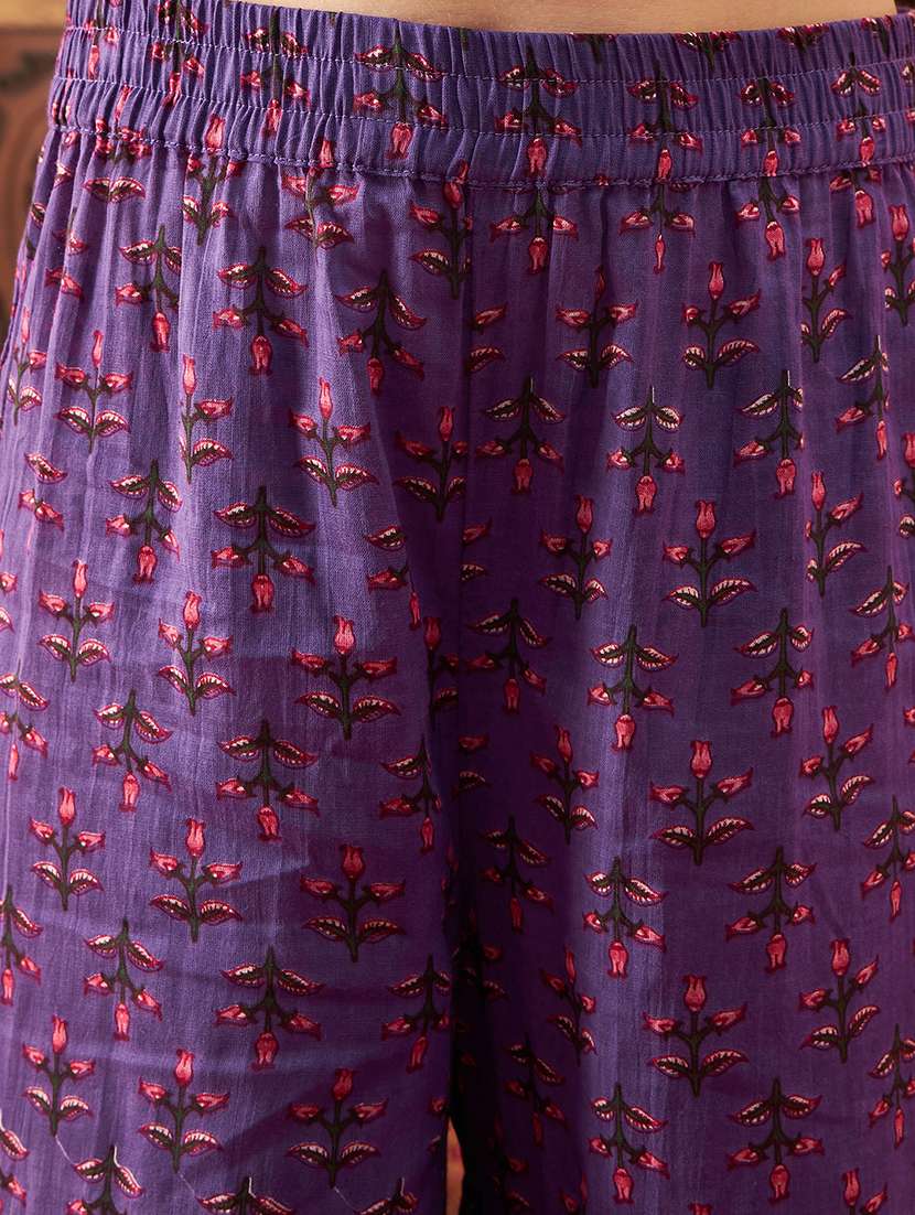 girls floral kurta sharara set with dupatta - 21716133 - Standard Image - 5