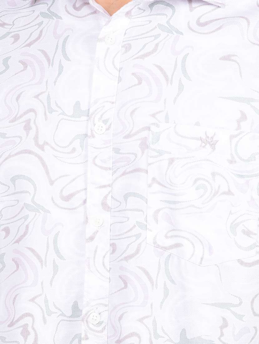 men short sleeves printed casual shirt - 21716236 -  Standard Image - 5