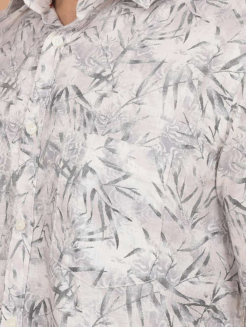 men short sleeves printed casual shirt - 21716250 -  Standard Image - 5
