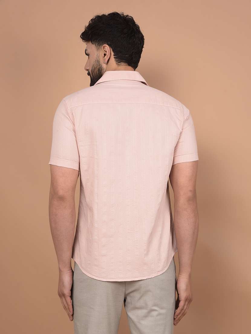 men short sleeves striped casual shirt - 21716262 -  Standard Image - 3