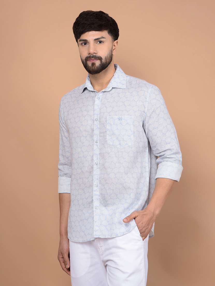 men long sleeves printed casual shirt - 21716314 - Zoom Image - 0