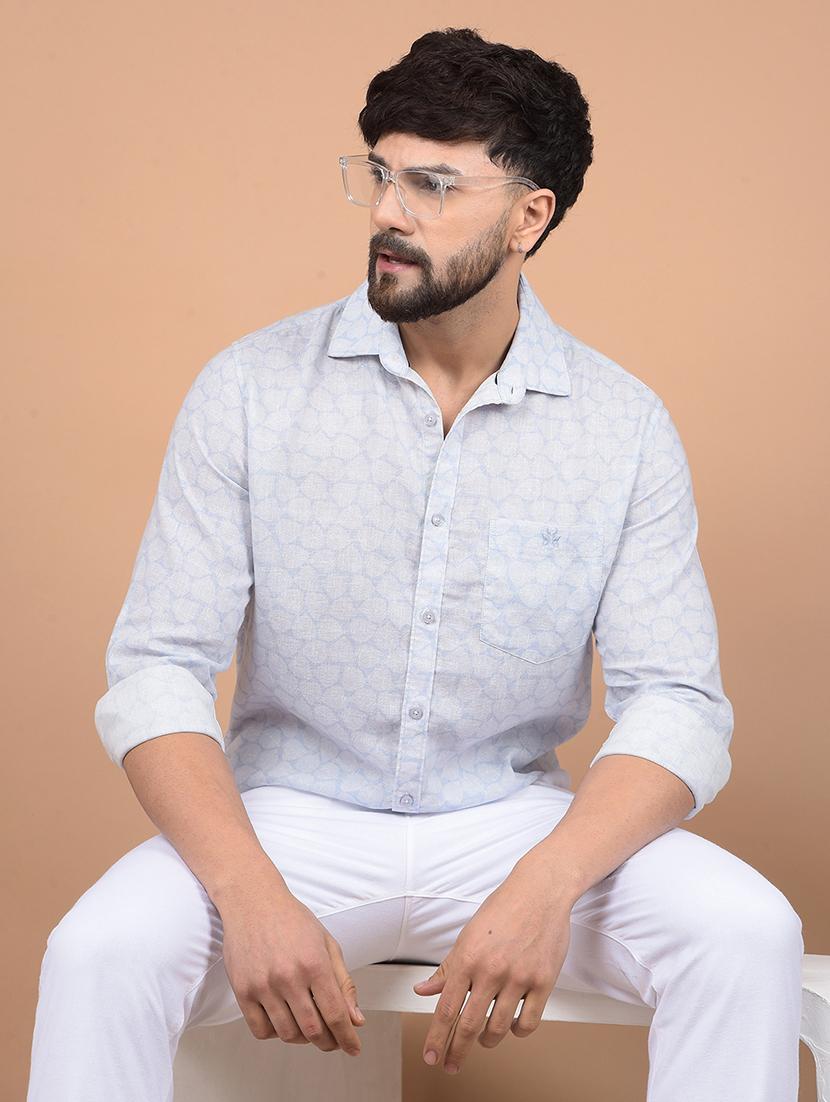 men long sleeves printed casual shirt - 21716314 - Standard Image - 3