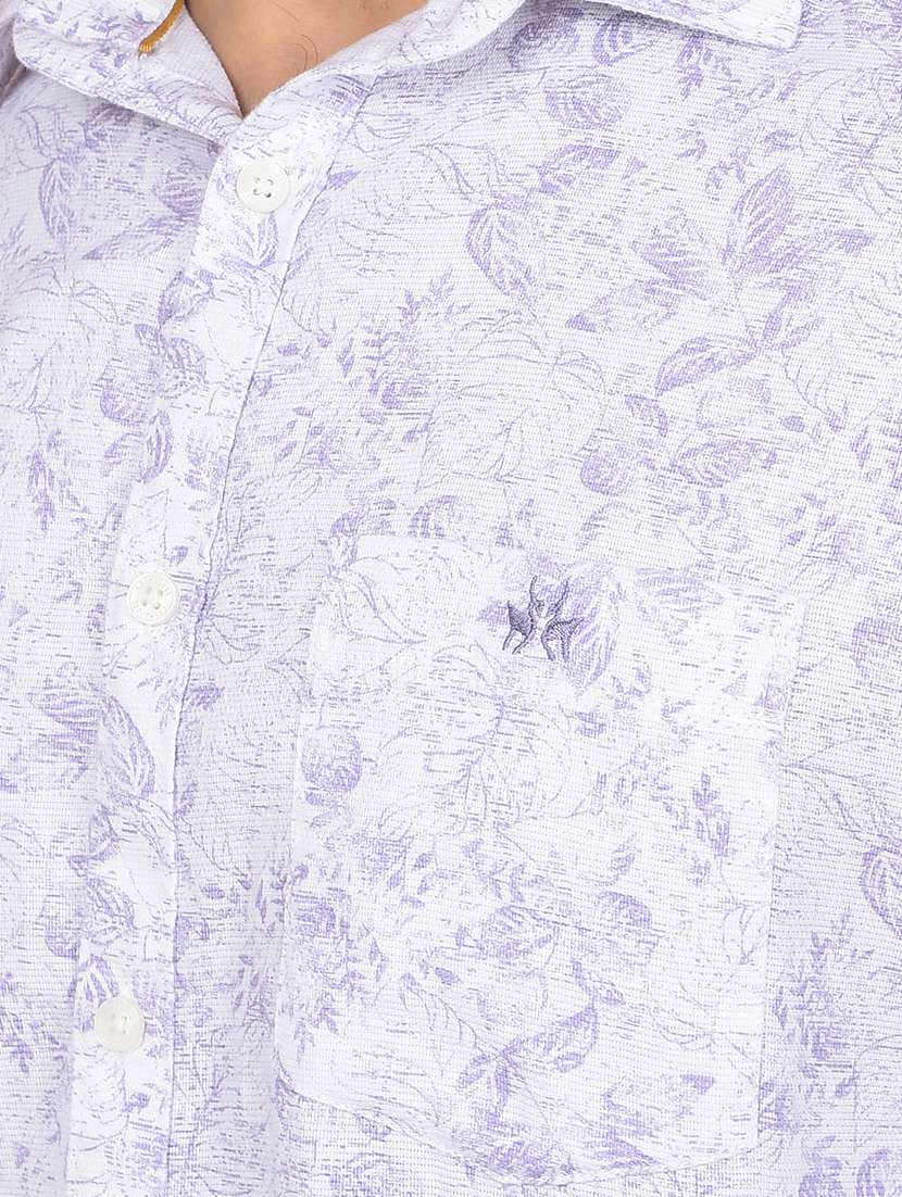 men long sleeves printed casual shirt - 21716326 -  Standard Image - 5