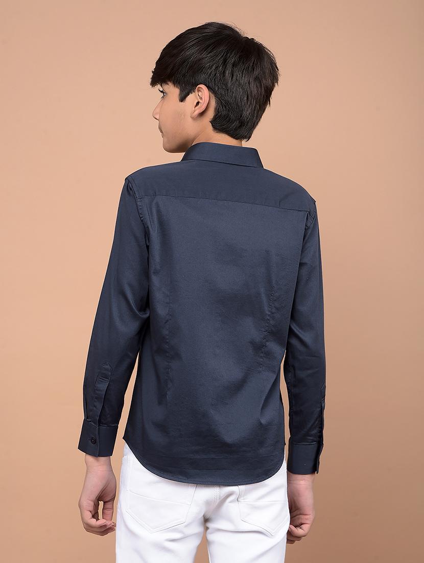 boys long sleeves solid shirt - 21716460 - Standard Image - 3