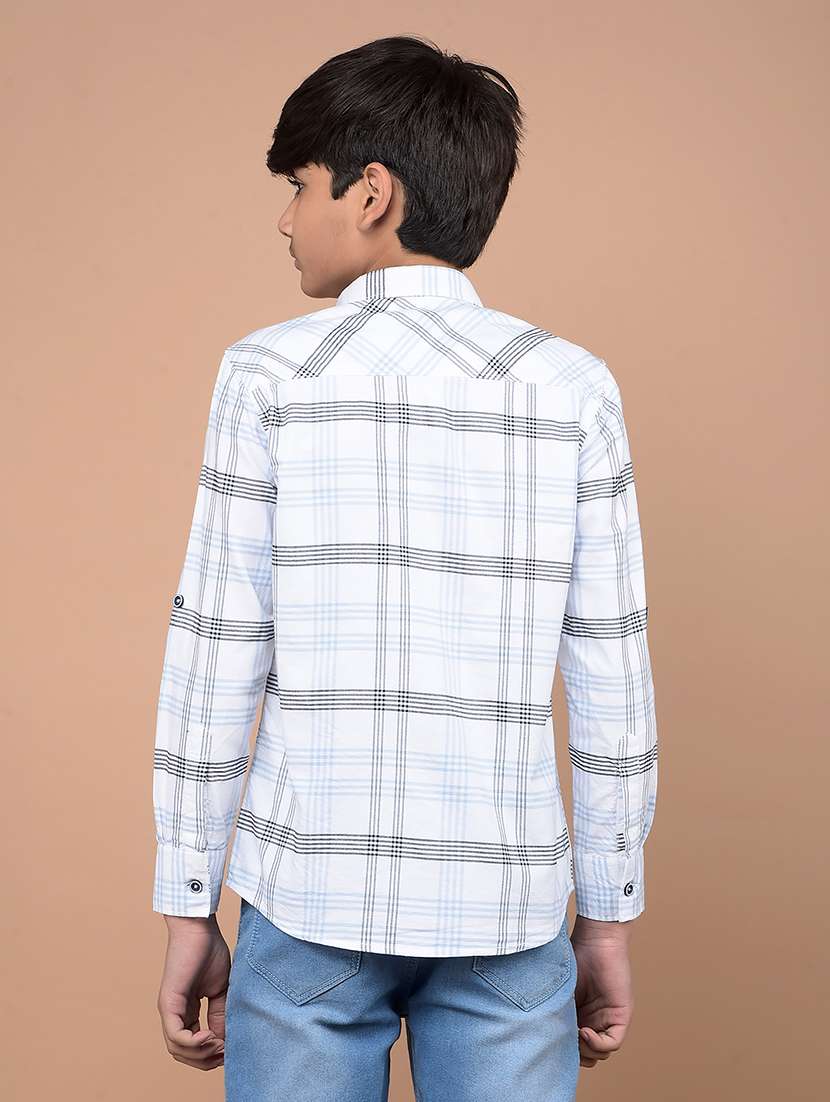 boys long sleeves checkered shirt - 21716461 -  Standard Image - 3