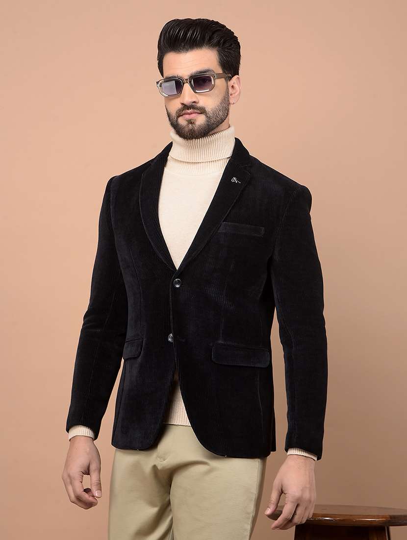 men single breasted formal blazer