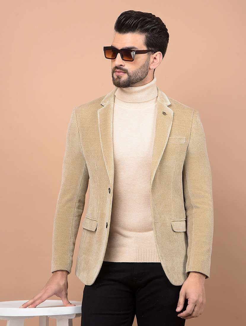 men single breasted formal blazer