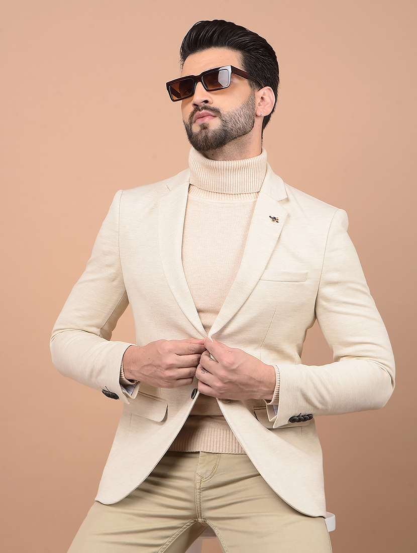 men single breasted formal blazer - 21716499 - Standard Image - 3