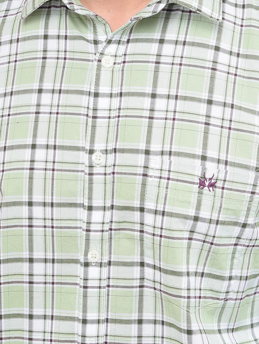 men long sleeves checkered casual shirt - 21716524 - Standard Image - 5