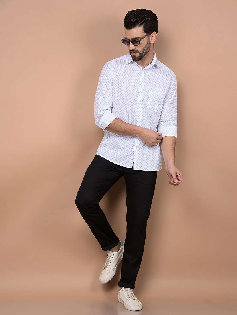 men long sleeves printed casual shirt - 21716533 -  Standard Image - 5