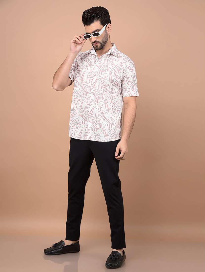 Men Short Sleeves Printed Casual Shirt - 21716535 -  Standard Image - 5