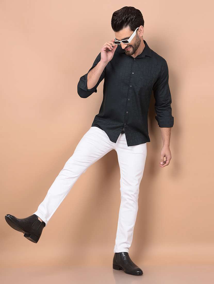 men long sleeves printed casual shirt - 21716536 -  Standard Image - 5