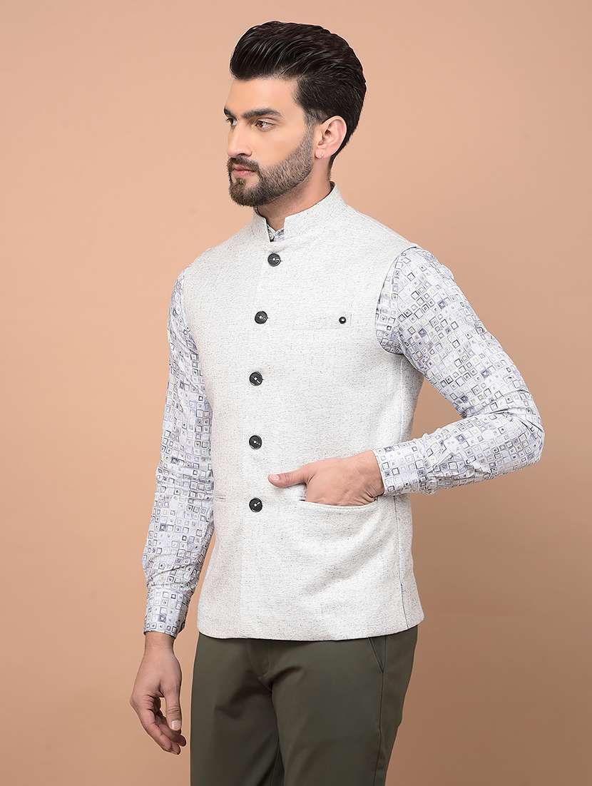 men self design self design waist coat