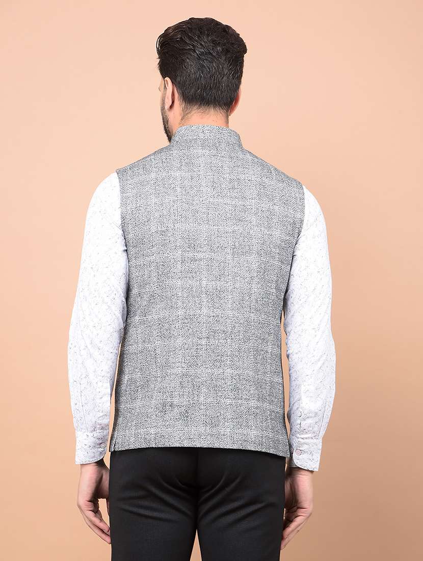 men checkered waist coat - 21716558 -  Standard Image - 3