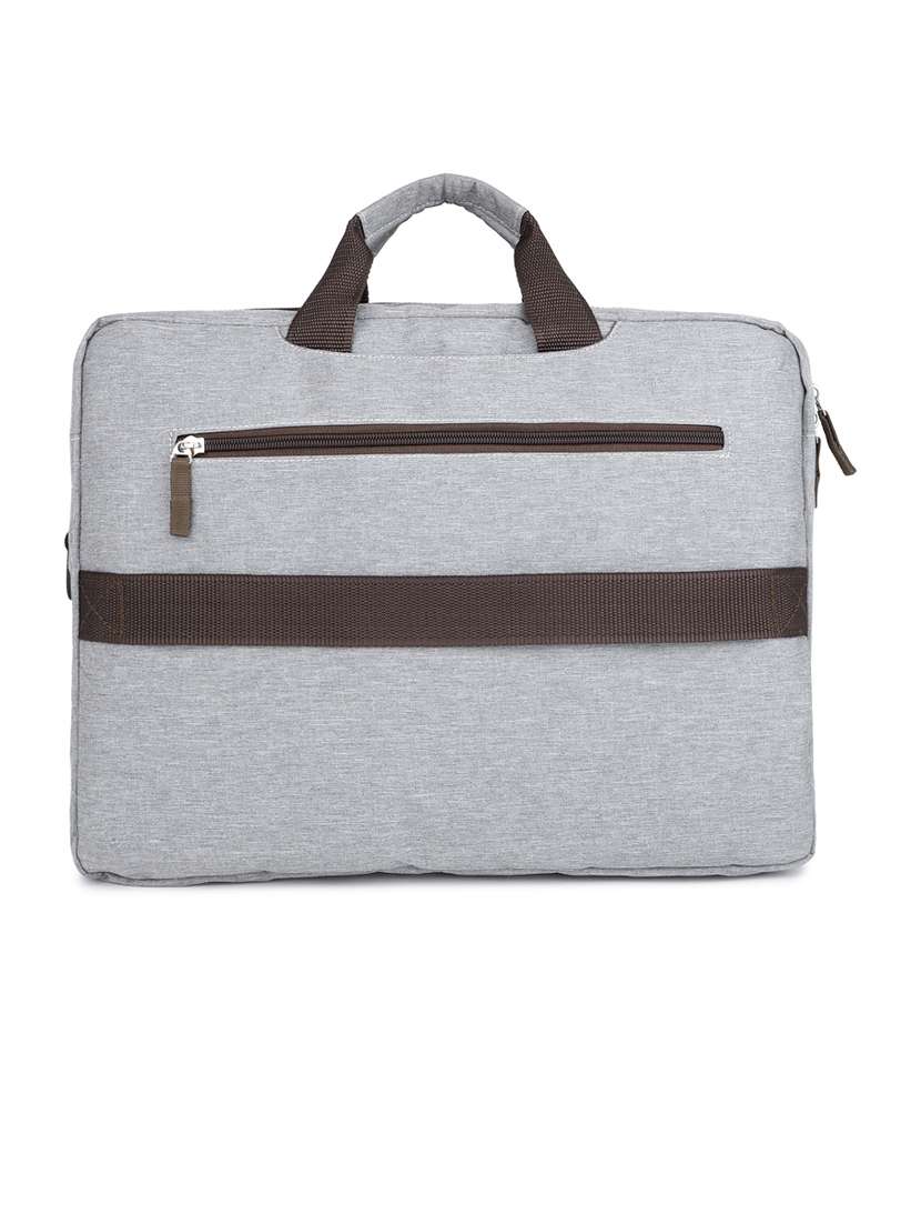 men solid adjustable strap laptopbag with pouch - 21716822 -  Standard Image - 3