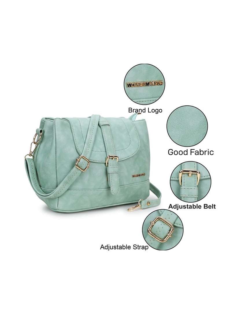 women solid sling bag - 21716905 - Standard Image - 5