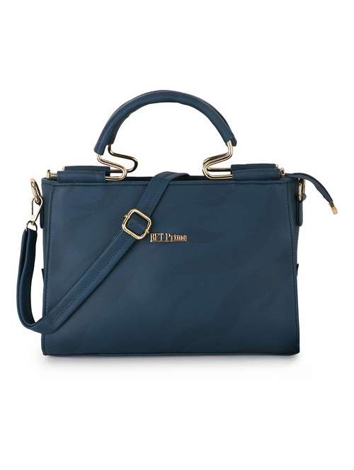 women navy blue solid regular handbag - 21717078 - Standard Image - 0