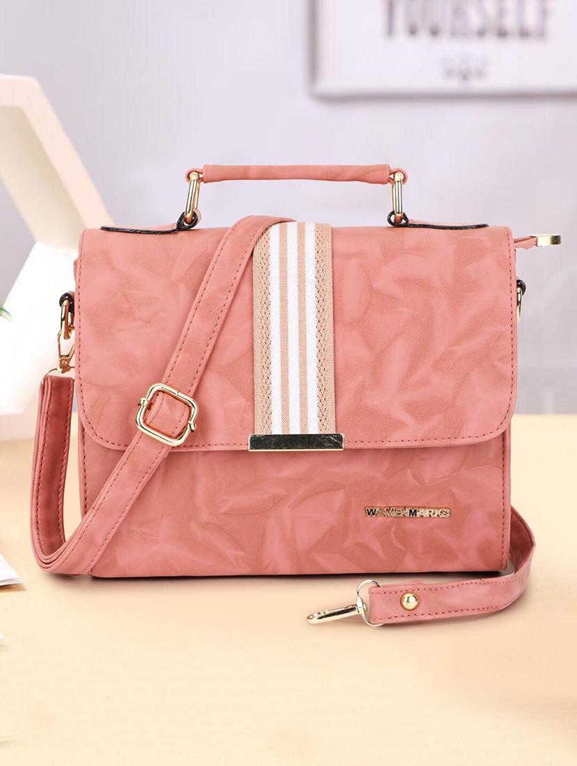 women pink structured sling bag - 21717088 - Zoom Image - 0