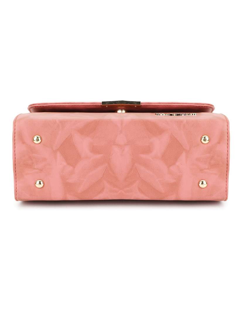 women pink structured sling bag - 21717088 - Standard Image - 5