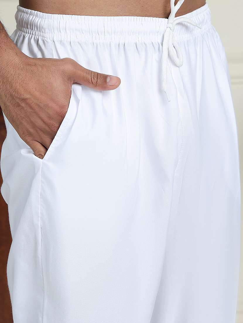 men silk blend kurta pyjama ethnic wear set - 21717306 -  Standard Image - 5