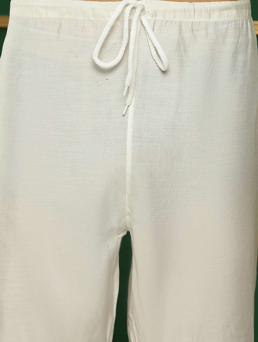 men mandarin neck kurta pyjama ethnic wear set - 21717307 -  Standard Image - 5