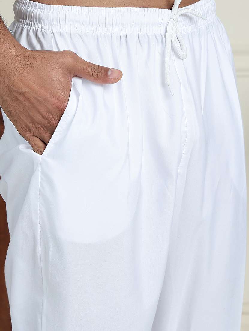 men embroidered kurta pyjama ethnic wear set - 21717319 -  Standard Image - 5