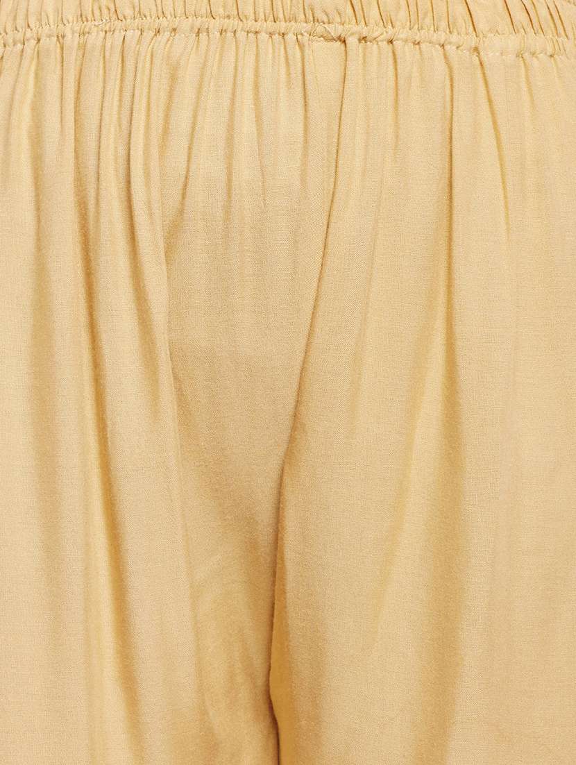 women solid mid rise palazzo - 21717432 -  Standard Image - 5