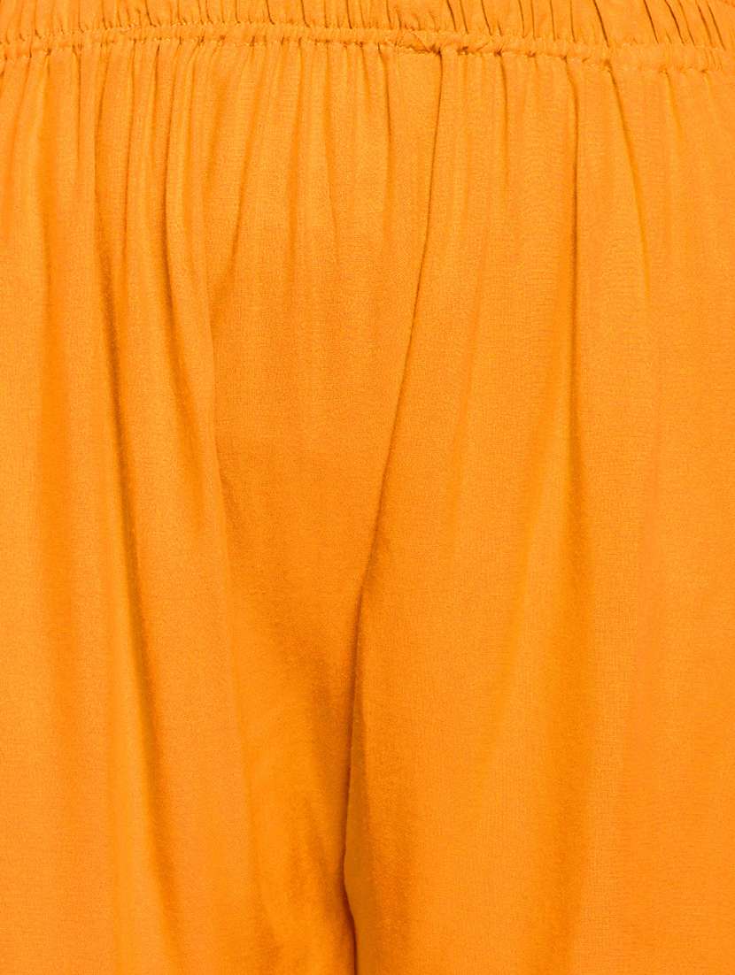 women solid mid rise palazzo - 21717440 -  Standard Image - 5