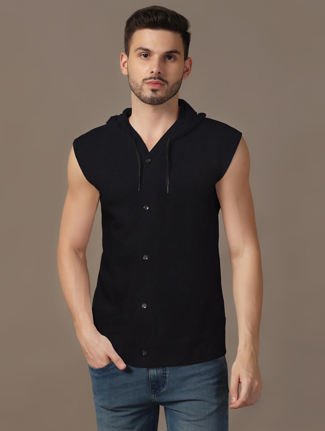 men sleeveless plain t-shirt - 21717475 - Zoom Image - 0