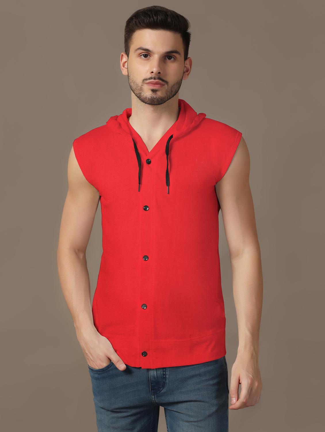 men sleeveless plain t-shirt - 21717481 - Zoom Image - 0